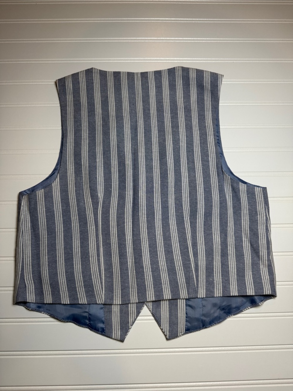 Hippie Rose Blue and White Striped Sleeveless Vest Size XS - Picture 7 of 8
